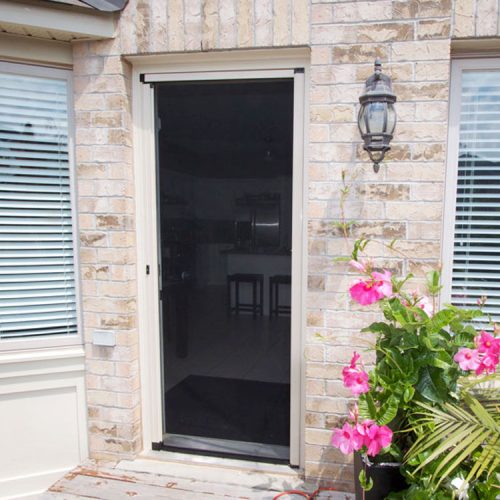 A Single Door with a Retractable Screen